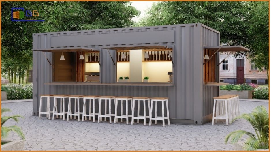outdoor container cafes